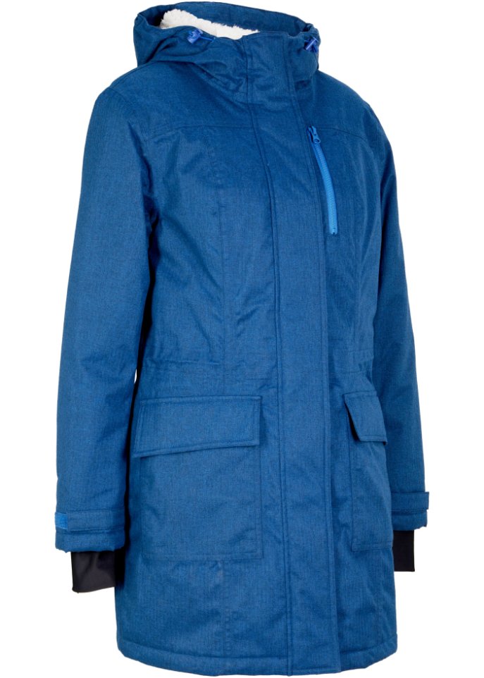 Funktions-Parka mit Teddyfleece und Kapuze