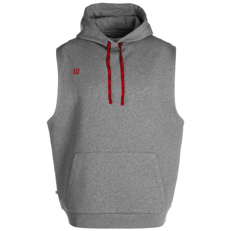 Wilson Fundamentals Cotton Sleeveless Hoodie Herren