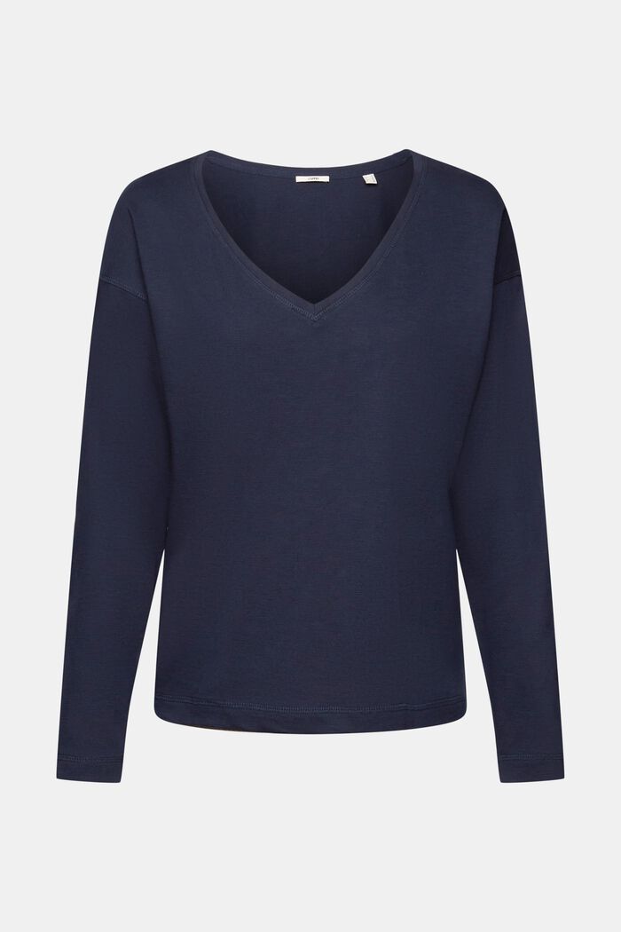 Longsleeve mit V-Ausschnitt