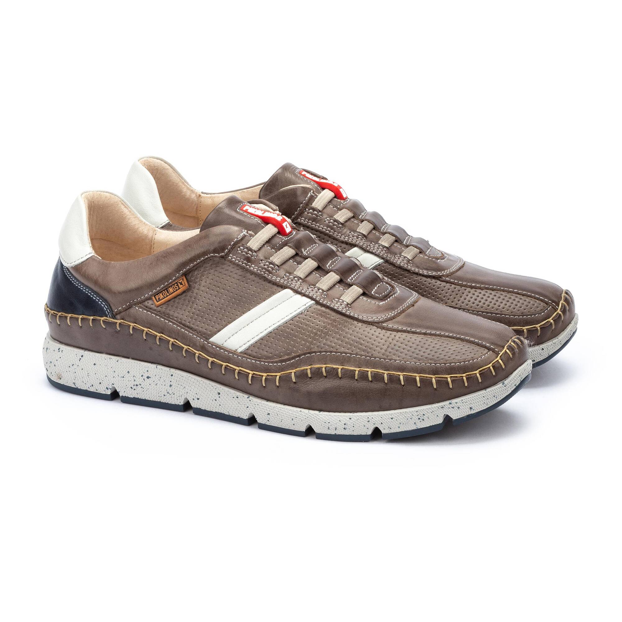 Buty sportowe męskie z gumką - CIEMNOSZARE