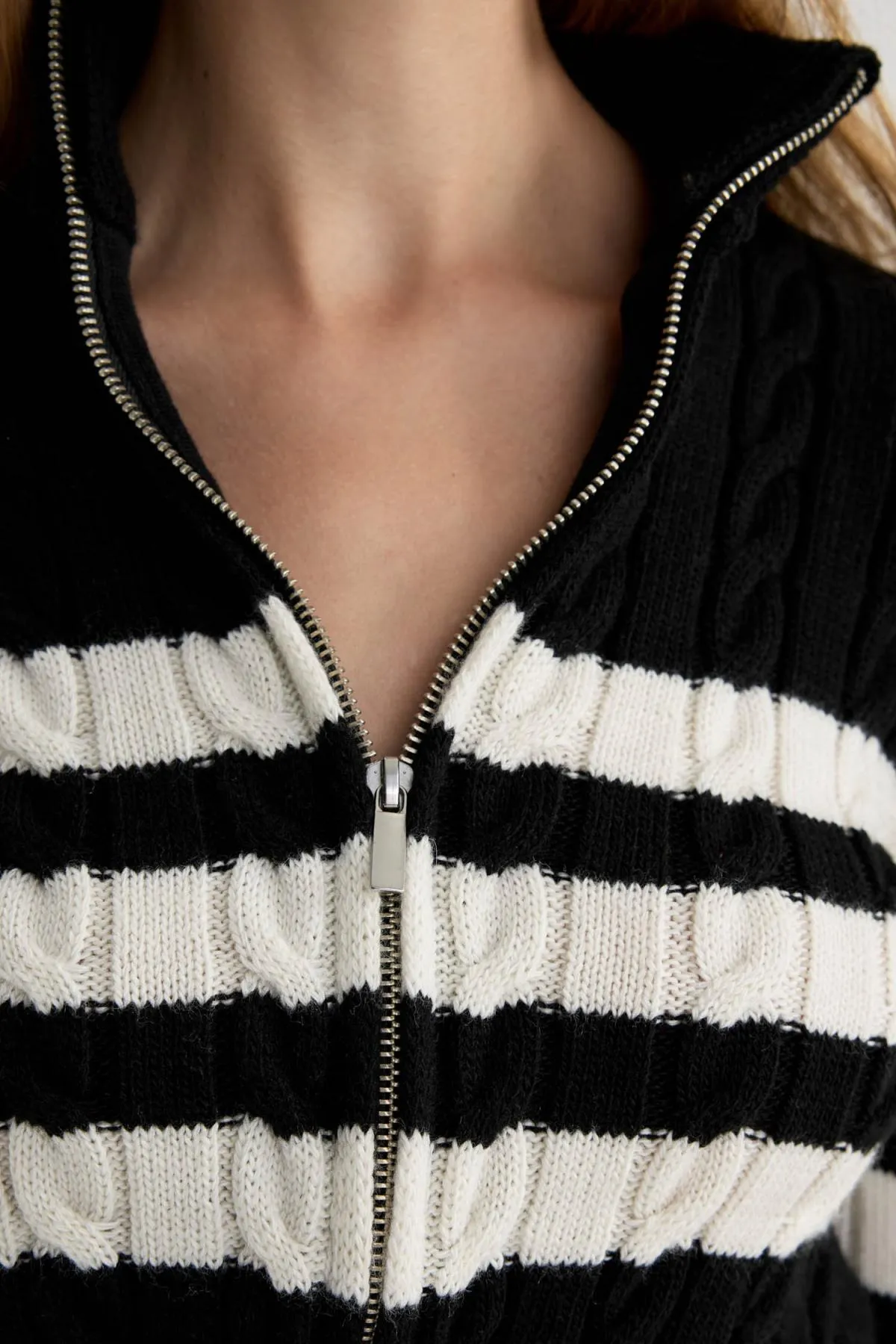 DeFacto  Slim-Fit-Cardigan mit Rollkragen