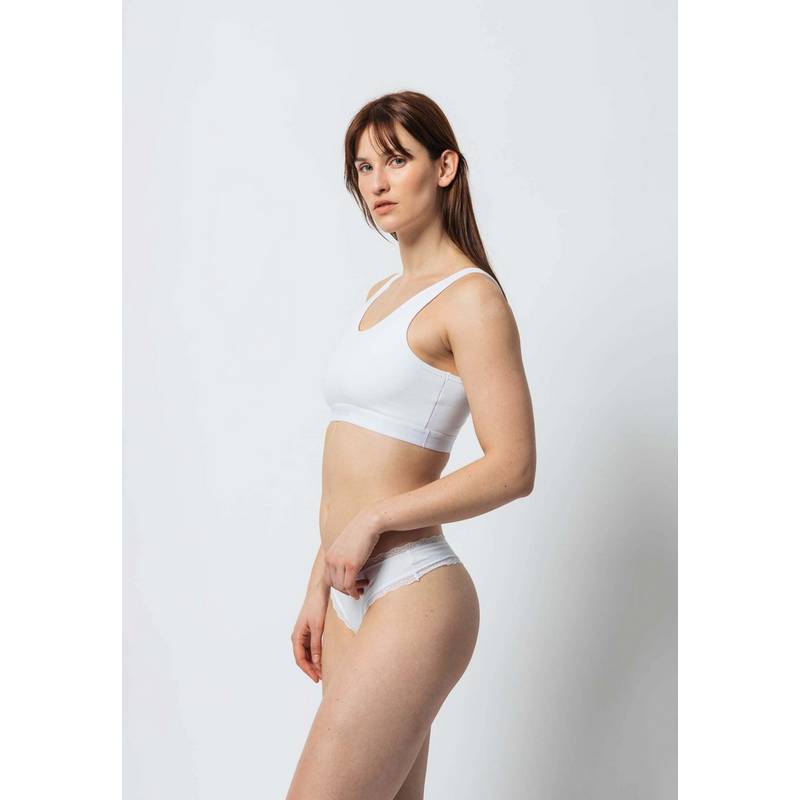 Snocks Tangas mit Spitze aus Bio-Baumwolle Unterhose Damen