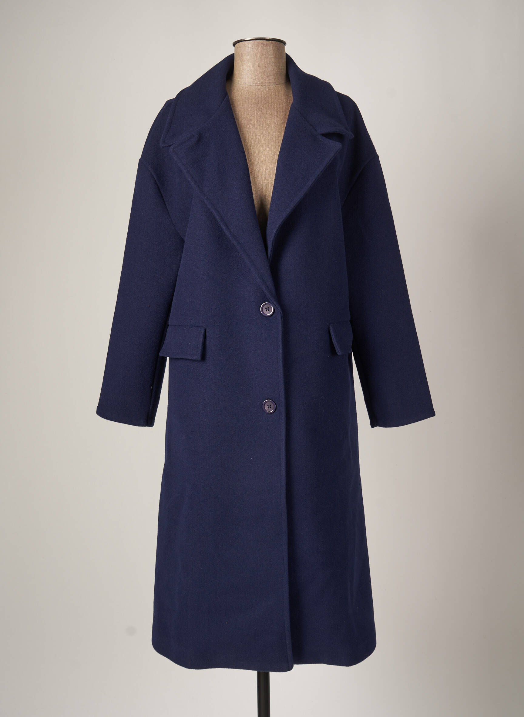 Lola Espeleta Manteaux Longs Femme couleur bleu