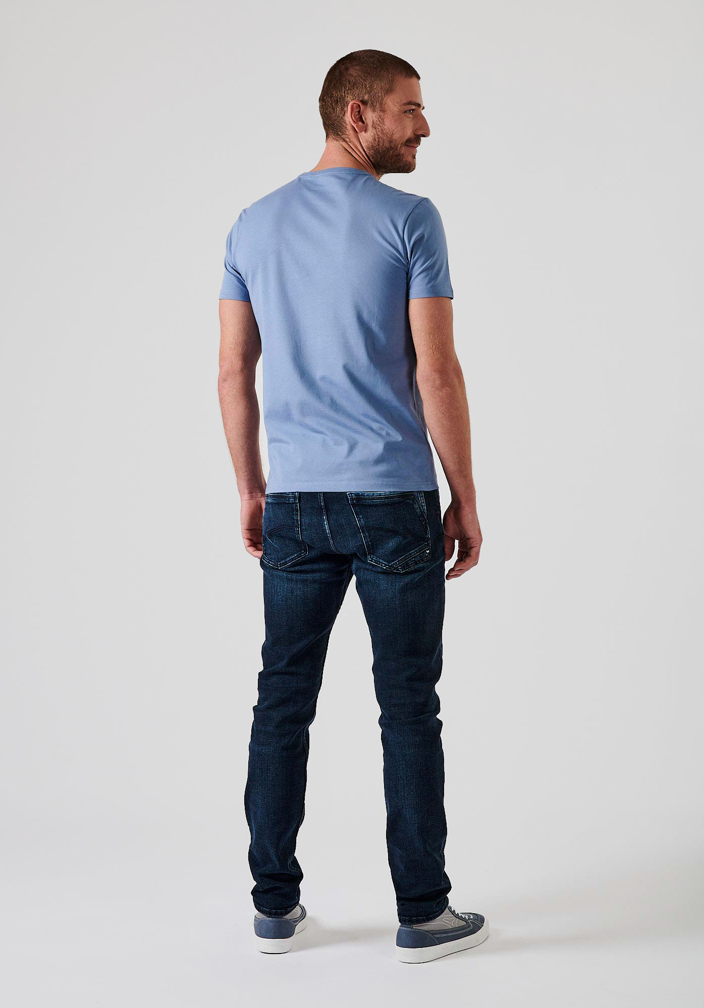 NIRAJ  T-shirt bleu homme