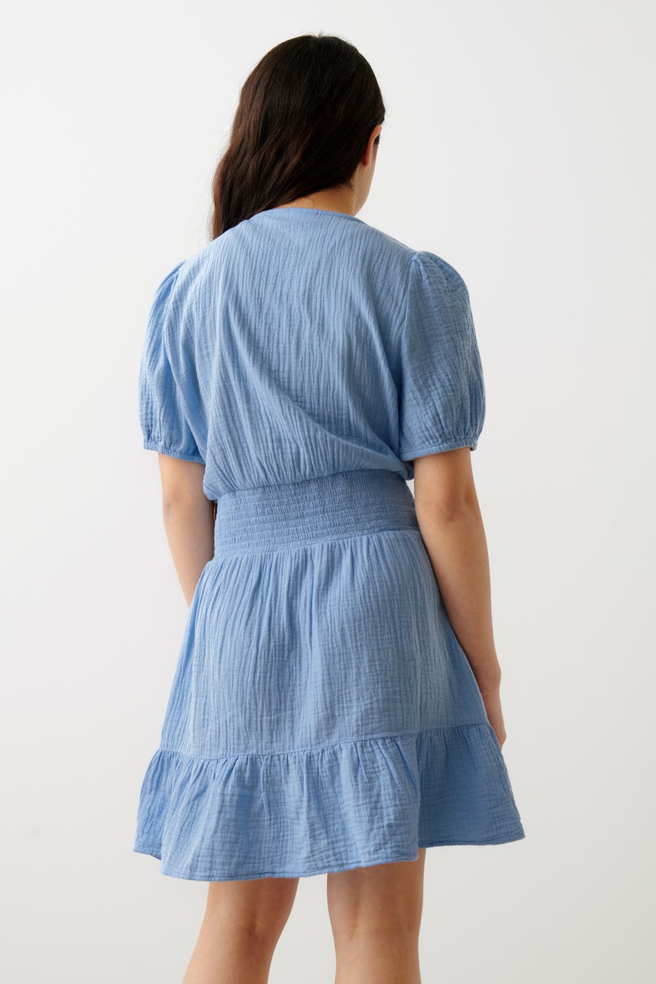 Y gauze frill dress