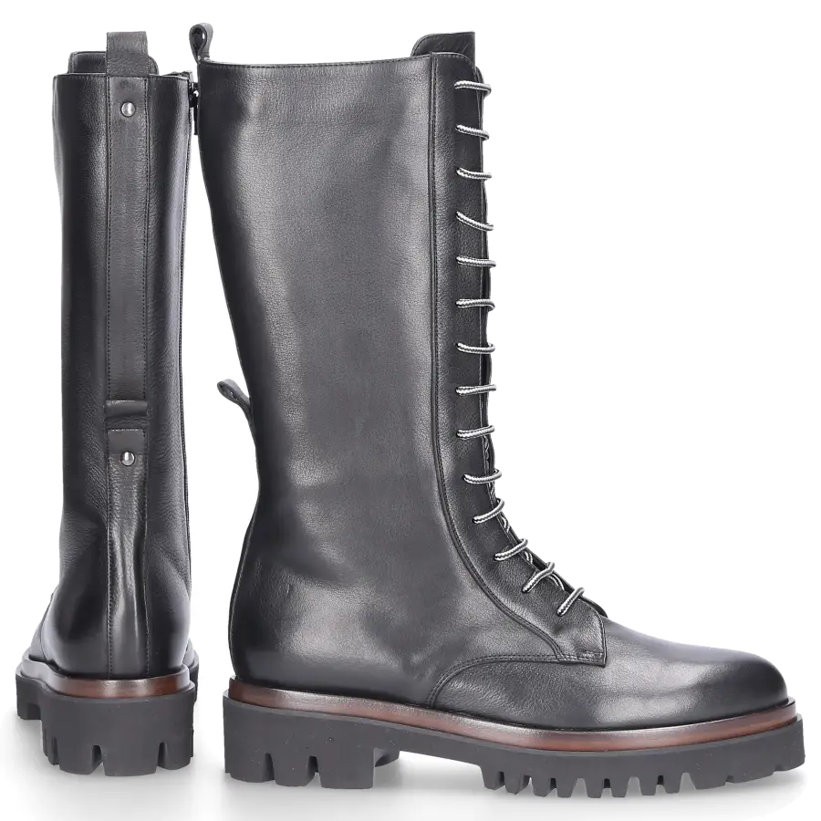 Truman's - Stiefel 9273 Kalbsleder Logo schwarz - schwarz