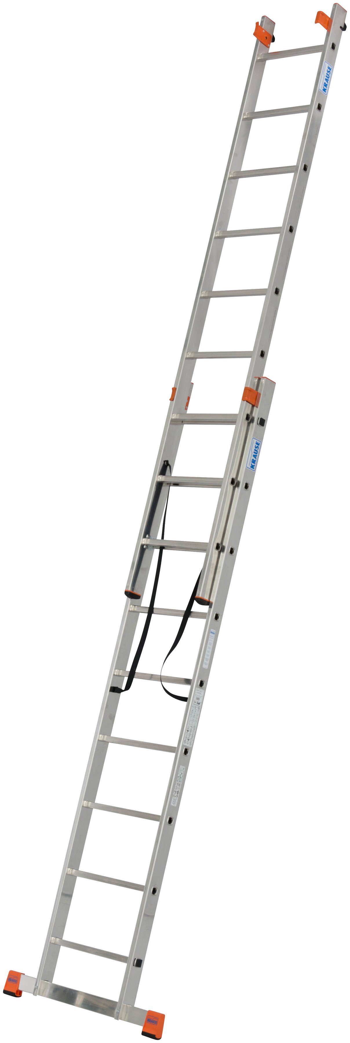 KRAUSE Vielzweckleiter Tribilo, mit Leiternspitzen, 3x9 Sprossen