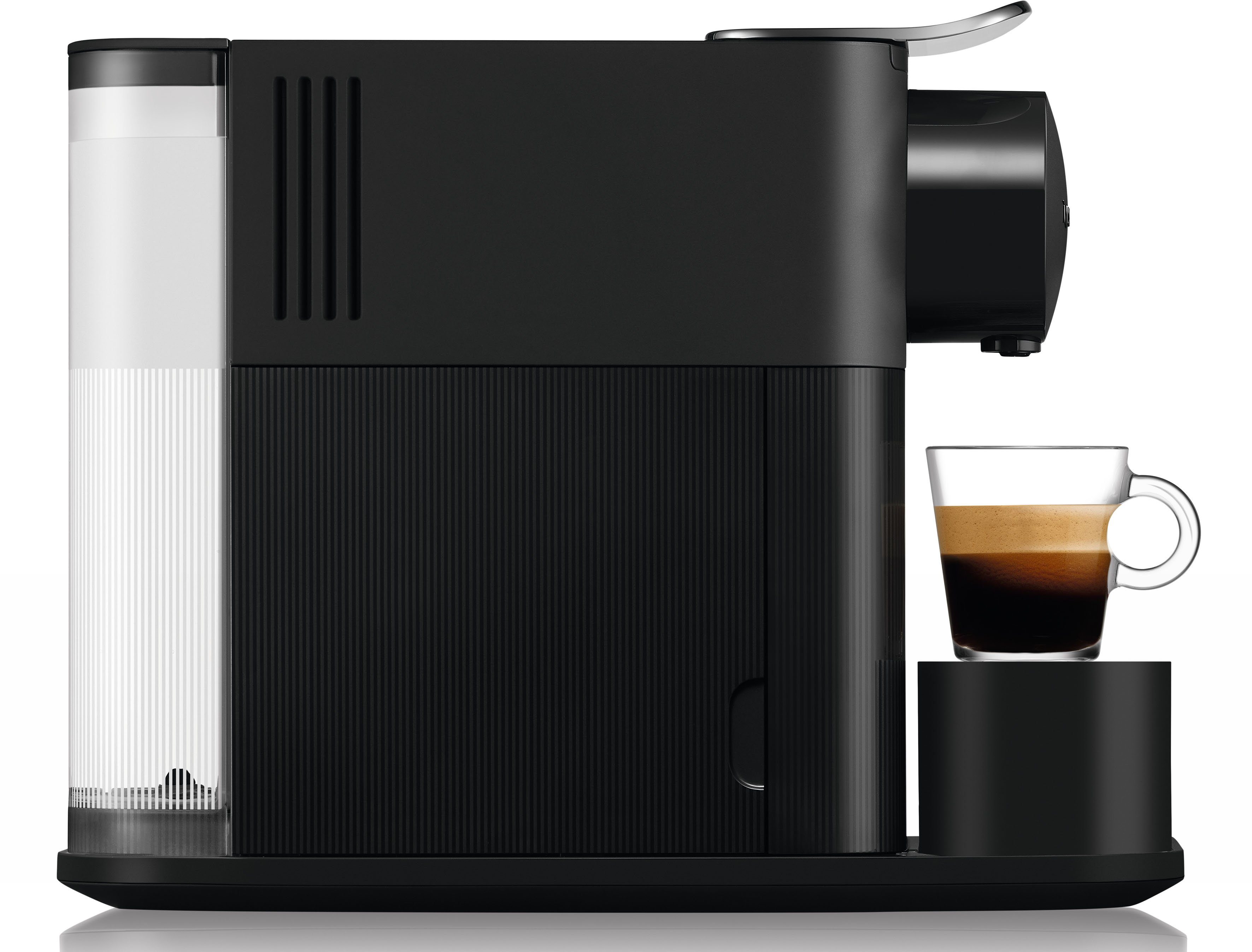 Nespresso Kapselmaschine Lattissima One EN510.B von DeLonghi, Black, inkl. Willkommenspaket mit 7 Kapseln