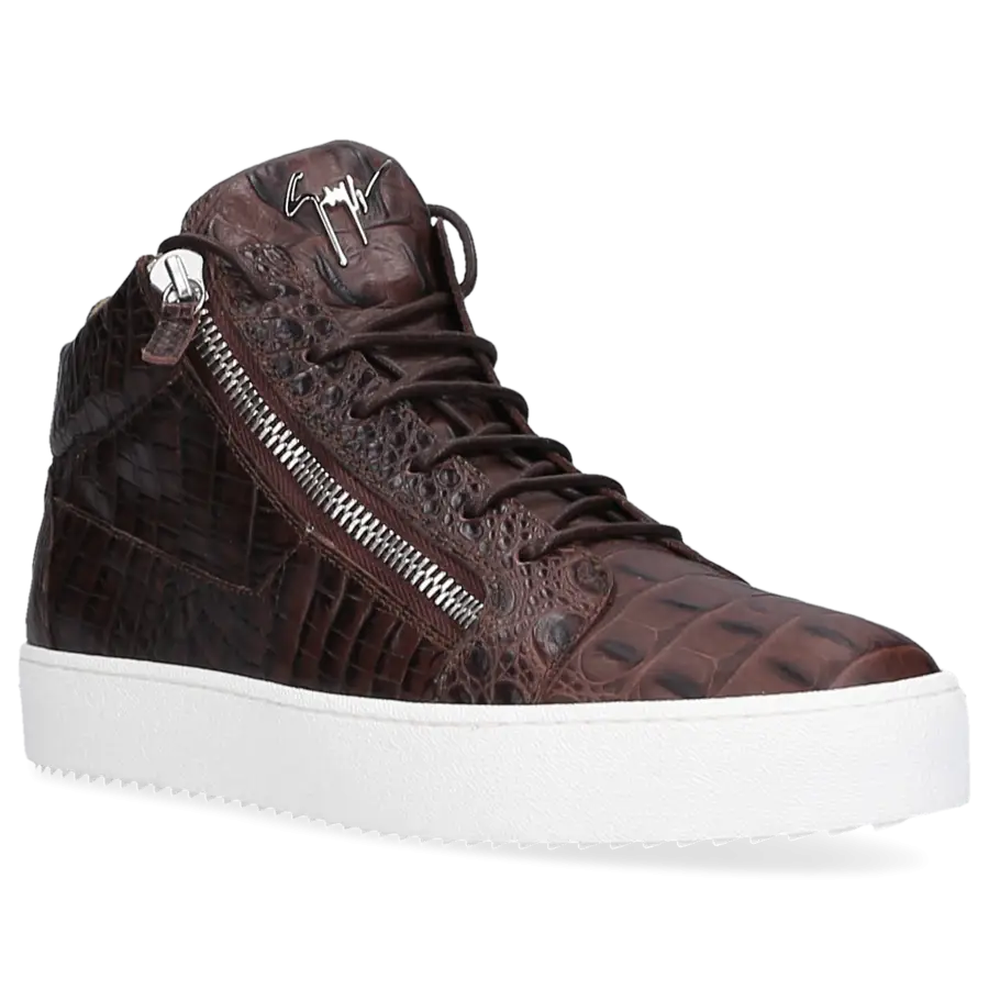 Giuseppe Zanotti - Sneaker high KRISS Kalbsleder - braun