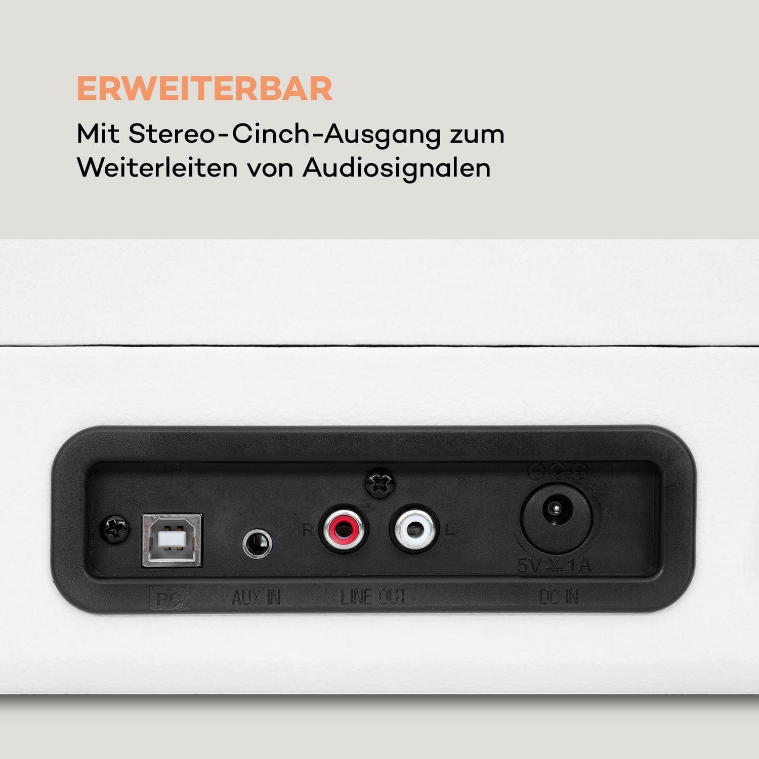 Auna Peggy Sue Plattenspieler (Riemenantrieb, Schallplattenspieler Retro mit Lautsprecher Vinyl Plattenspieler)