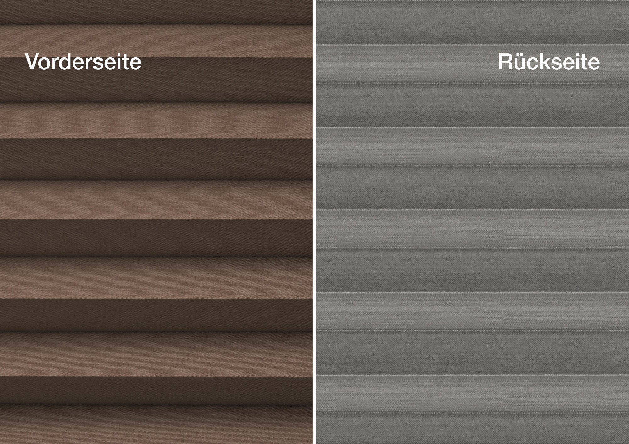 Plissee Basic Thermo, ondeco, ohne Bohren, verspannt, Klemmträger mit Feststellschraube