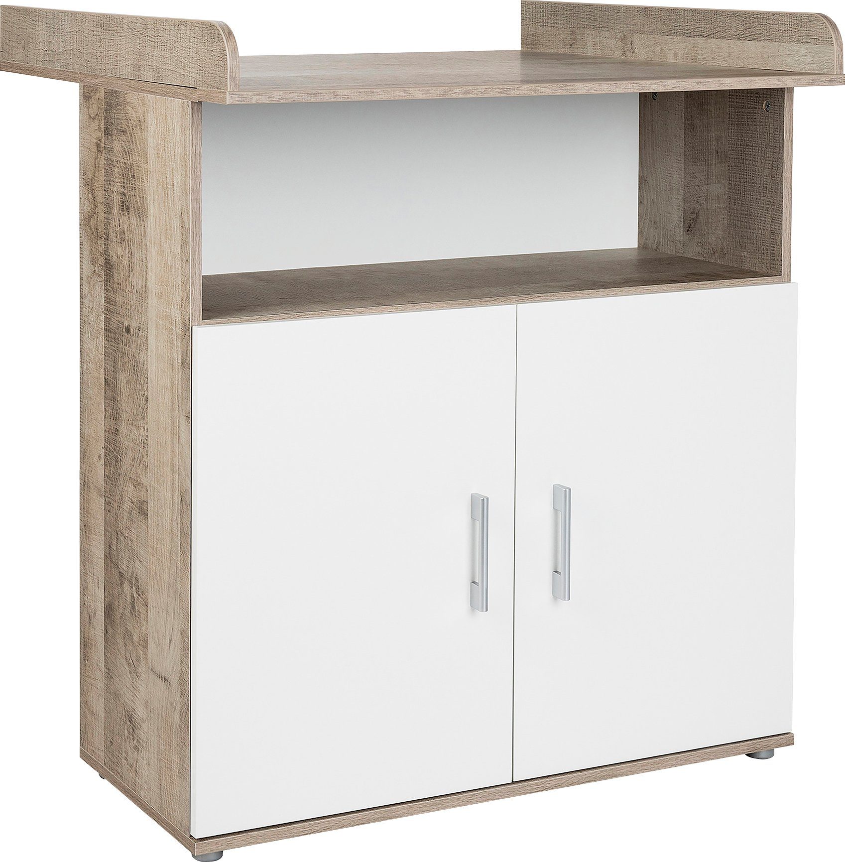 arthur berndt Babyzimmer-Komplettset arthur berndt Kilian, (Set, 5-St), Kleiderschrank, Kinderbett, Wickelkommode, Seiten und Wickelkomm-Regal