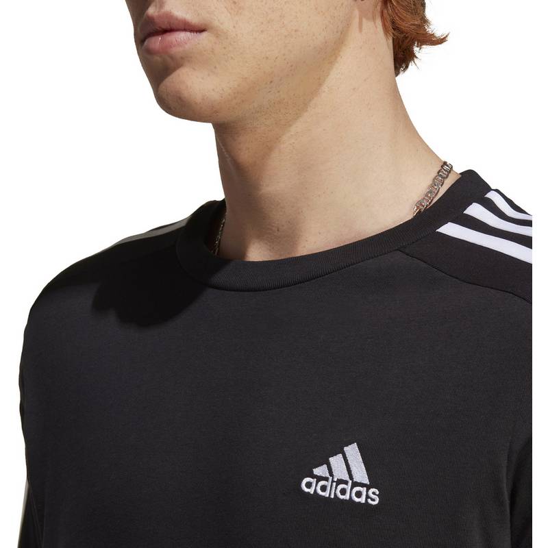 adidas ESSENTIALS SINGLE JERSEY 3-STREIFEN T-Shirt Herren