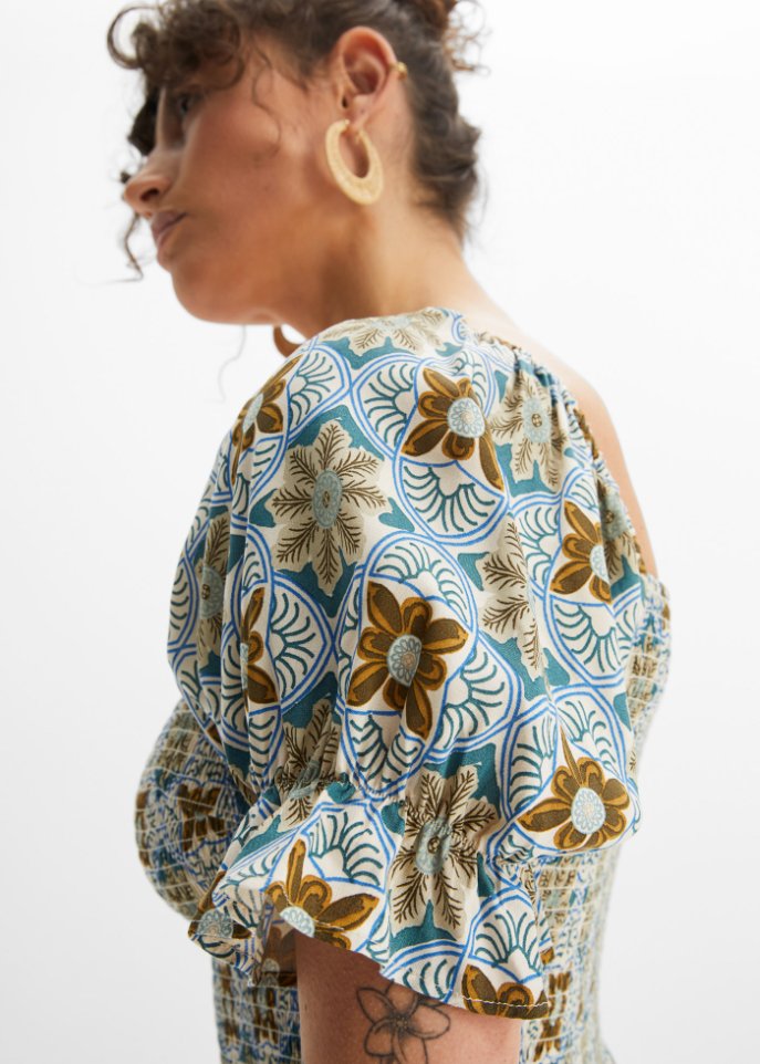 Maxikleid mit Smock