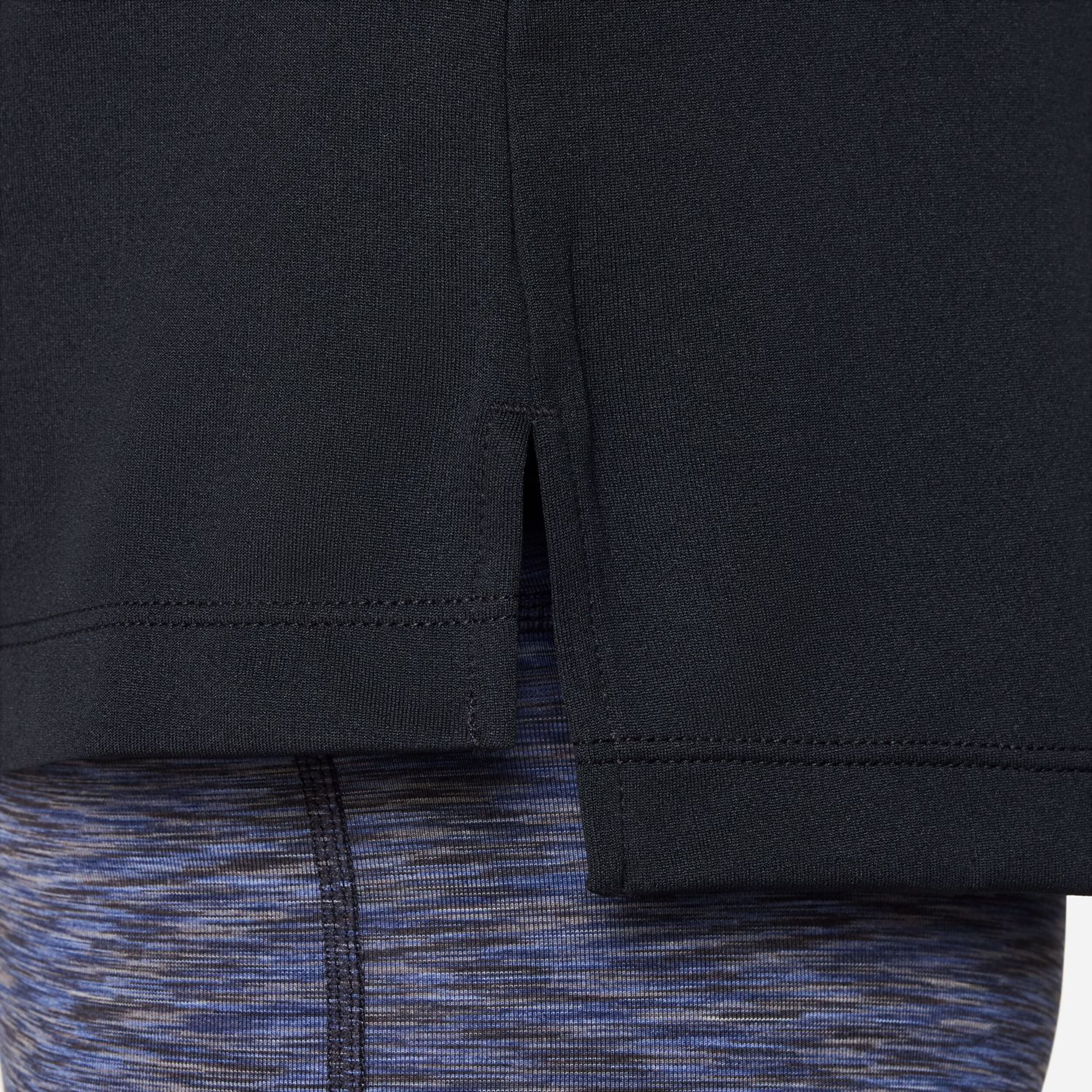Dri-Fit Half-Zip Longsleeve Mädchen - Schwarz