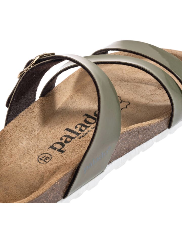 palado Pantoletten in khaki lack günstig kaufen