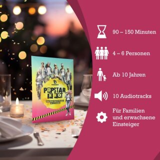 Popstar in Not – Krimi-Dinner Spiel für 4 Personen (DE)