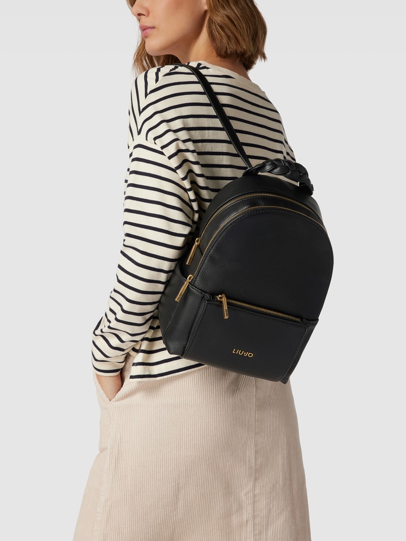 Rucksack mit Strukturmuster Modell 'Arizona' in schwarz