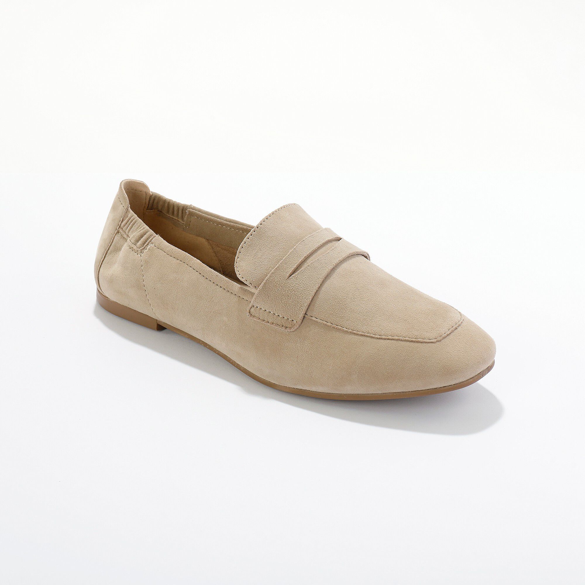 Mocassins croûte de cuir