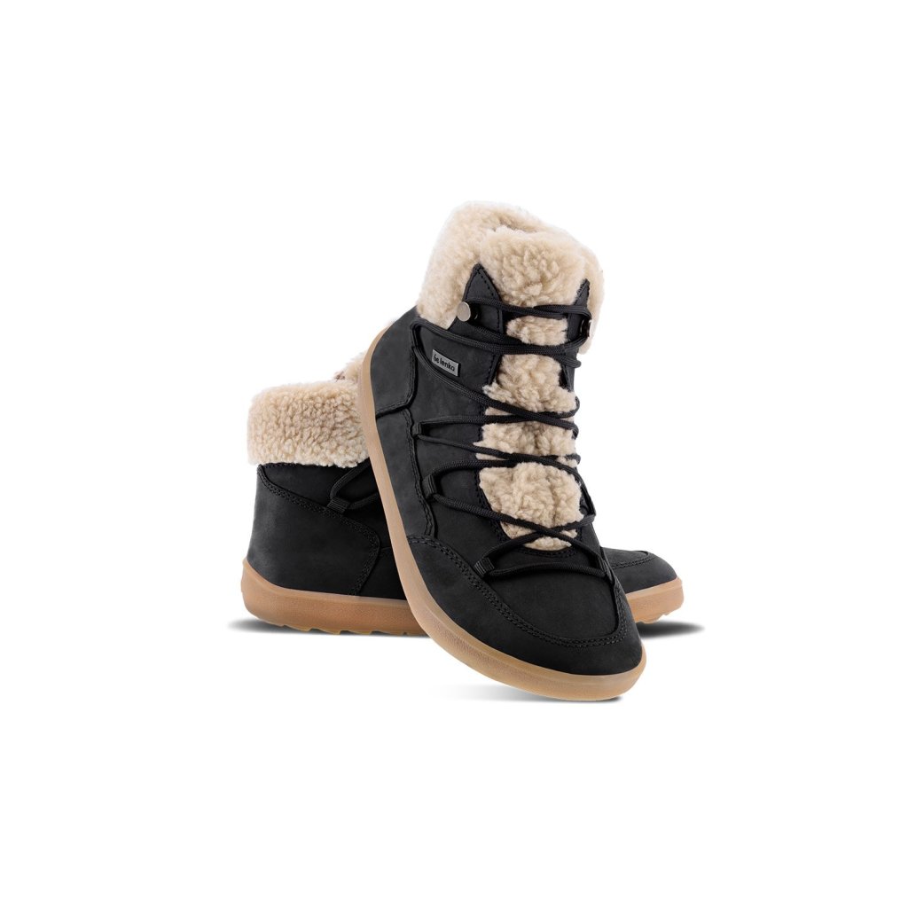 Be Lenka Bliss Black schwarze Winterbarfußschuhe