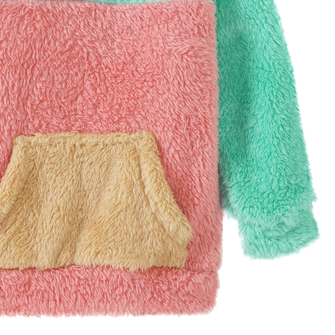 Mädchen Hoodie aus Teddyplüsch