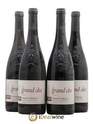 Saumur-Champigny Le Grand Clos Château de Villeneuve  2016 - Lot de 4 Bouteilles