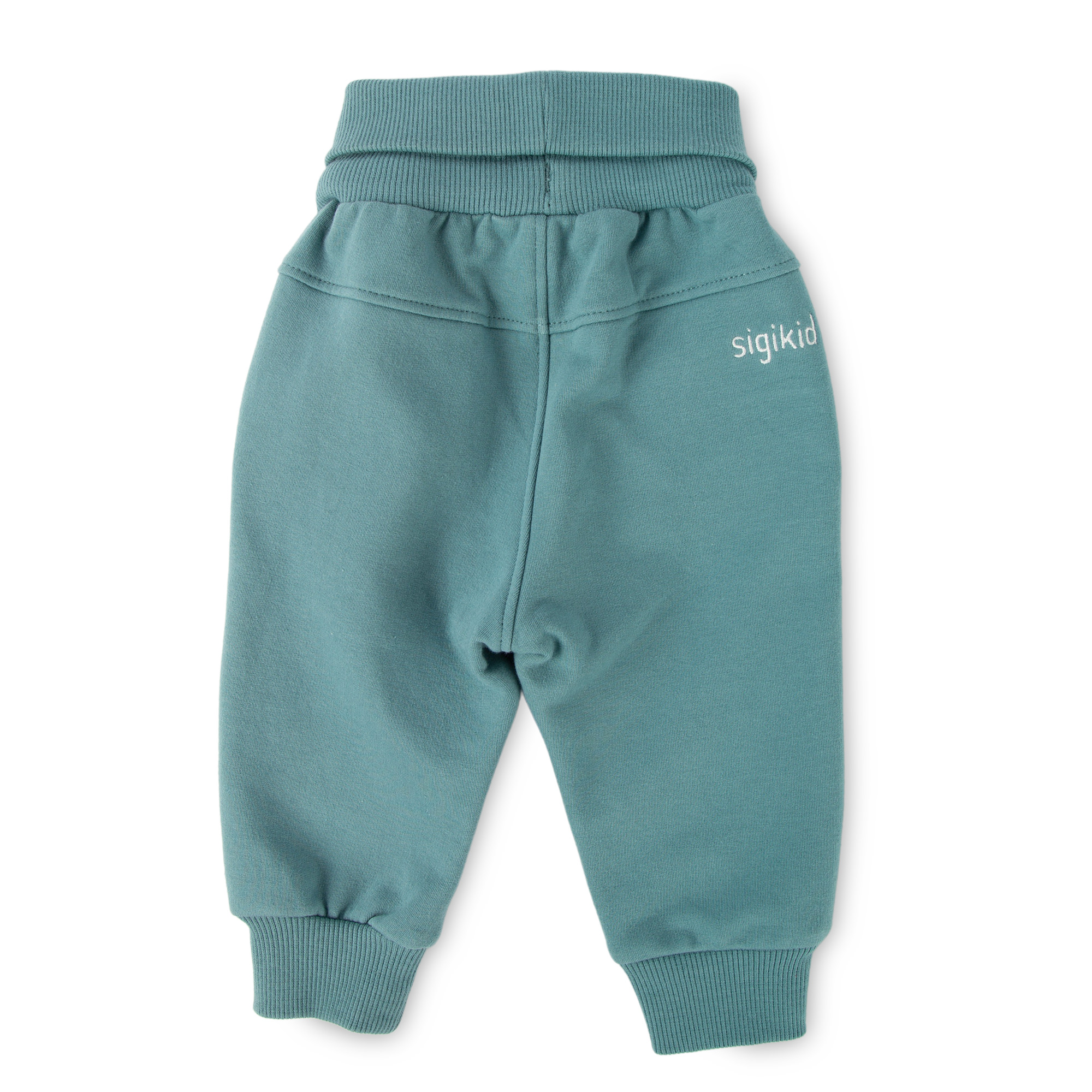 Baby Sweathose mit Beinbündchen, türkis