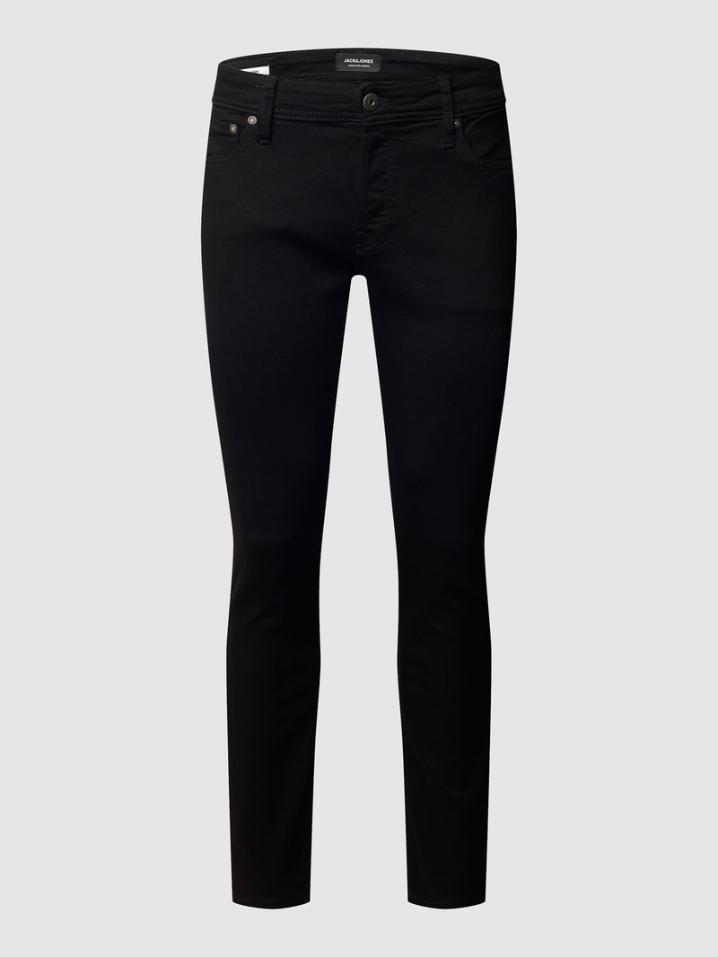 Slim Fit Jeans mit Stretch-Anteil in schwarz