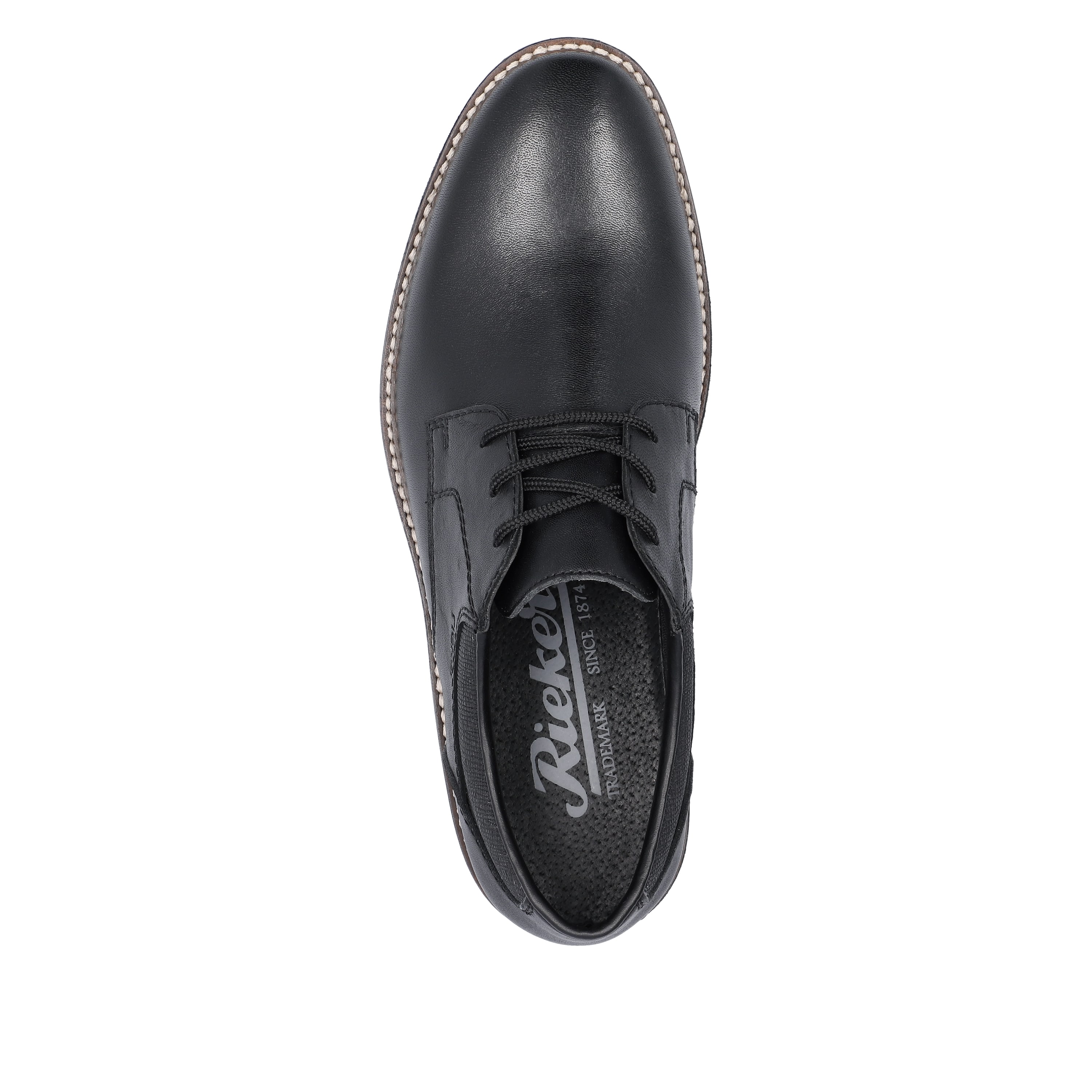 Rieker Herren Schnürschuhe nachtschwarz