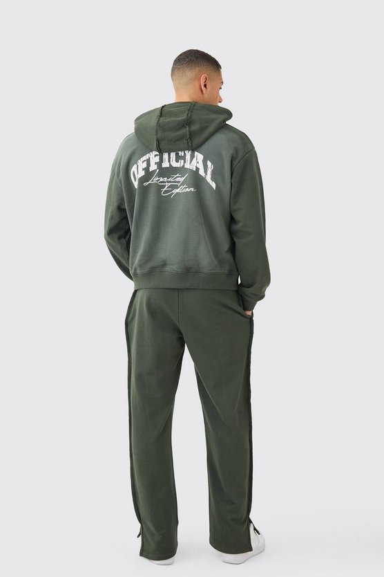 Relaxed Raw Seam Spray Wash Joggers