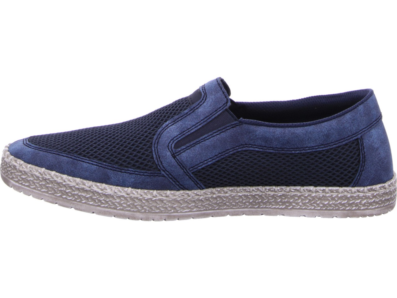 RIEKER Komfort Slipper blau
