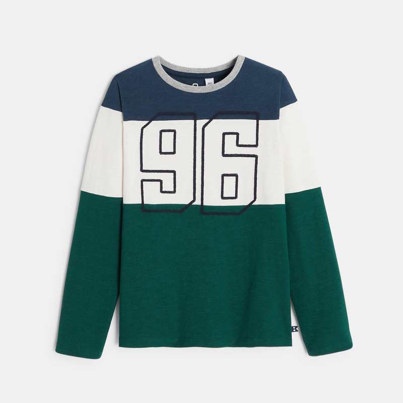 T-shirt manches longues 96 vert garçon