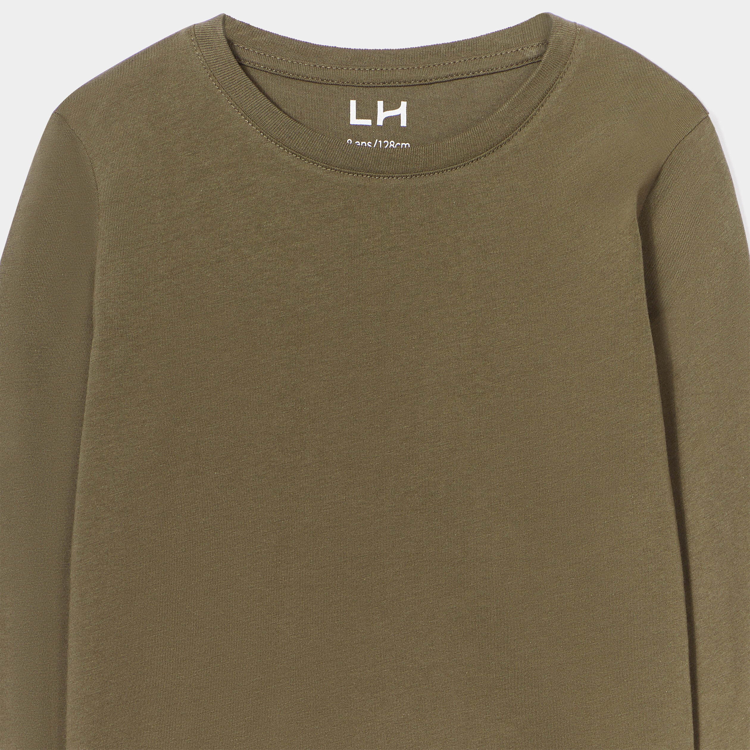 T-shirt manches longues vert kaki garçon | La Halle