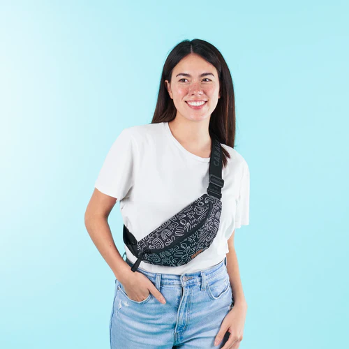 Small Caen blue fanny pack