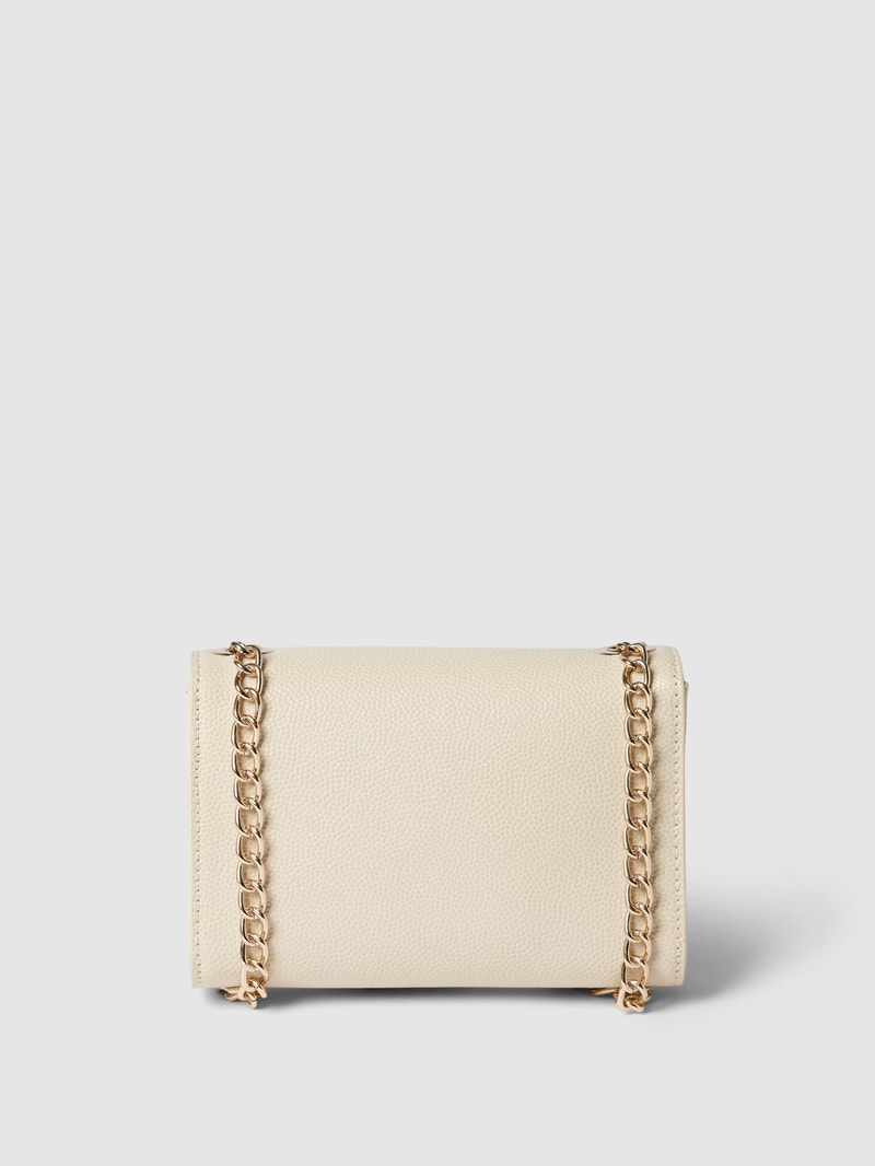 Clutch mit Label-Applikation Modell 'DIVINA' in beige