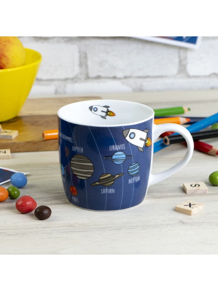 Geda Labels Tasse Sonnensystem in Blau - 300 ml günstig kaufen onesize