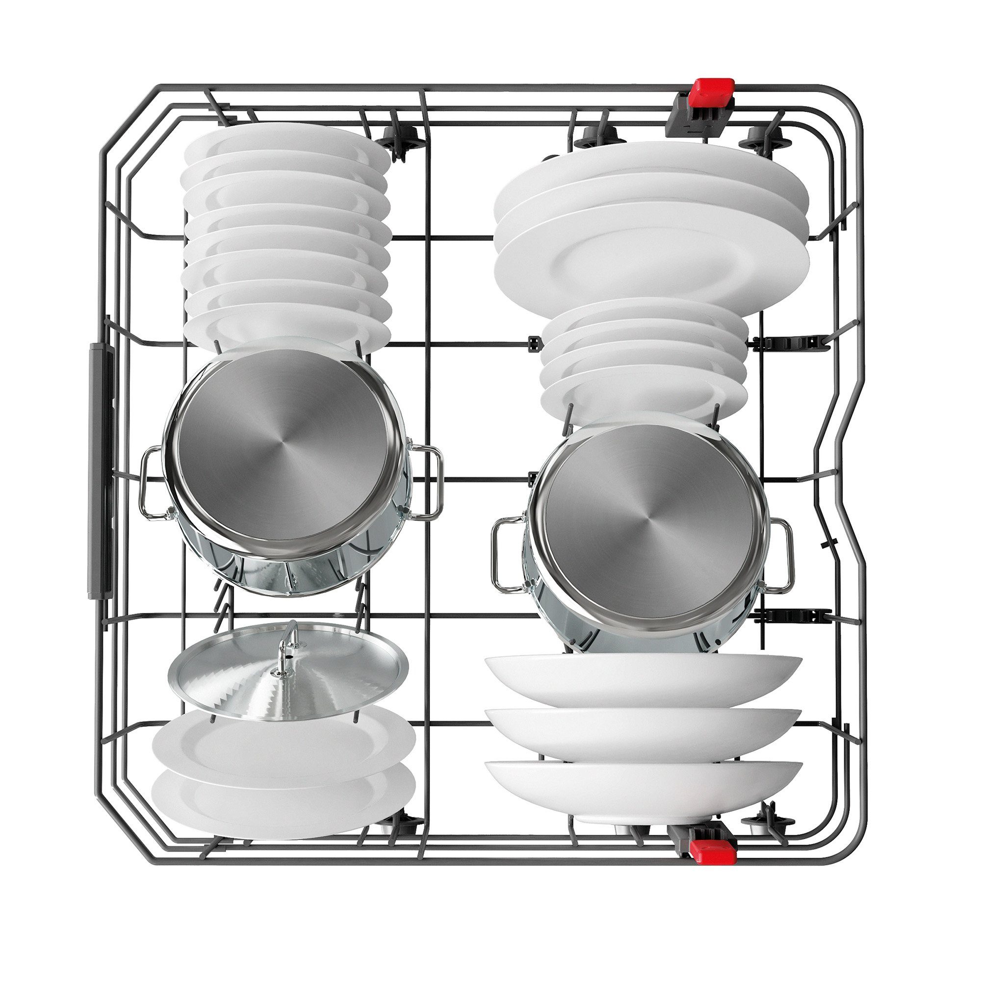 BAUKNECHT Standgeschirrspüler, BFC 3C26 PF A (2), 9,5 l, 14 Maßgedecke, Vollwasserschutz, Kindersicherung, Besteckschublade, Startzeitvorwahl