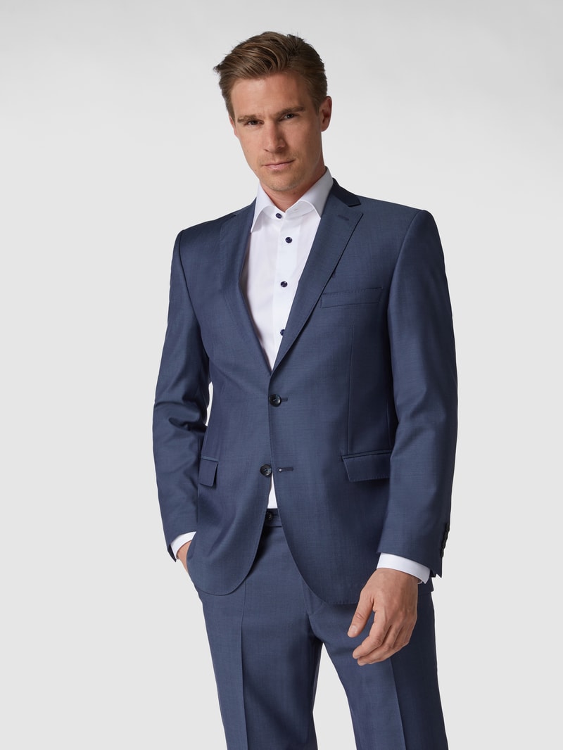 Modern Fit 2-Knopf-Sakko aus Schurwolle in blau