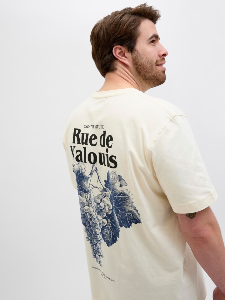 JACK & JONES PLUS T-shirt in Antique White günstig kaufen