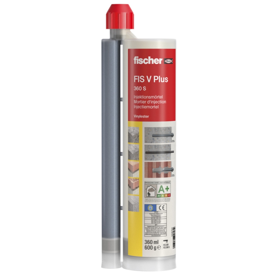 Mortero de inyección Fischer 558752 FIS V Plus 360 S, 1 unidad