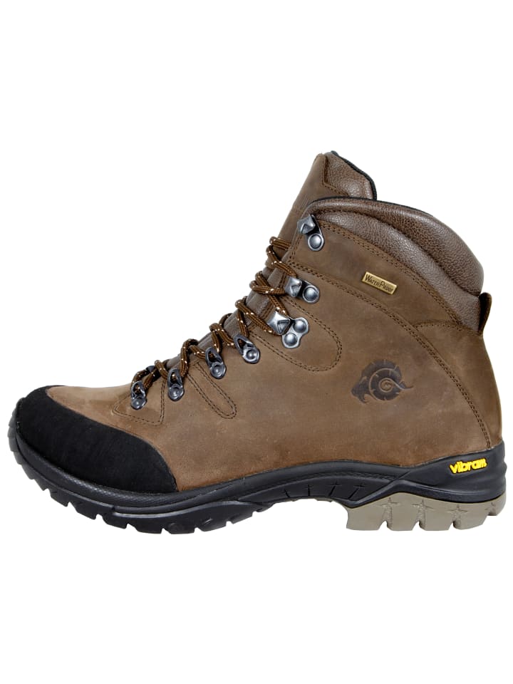 GUGGEN MOUNTAIN Wanderstiefel Uni in Braun günstig kaufen
