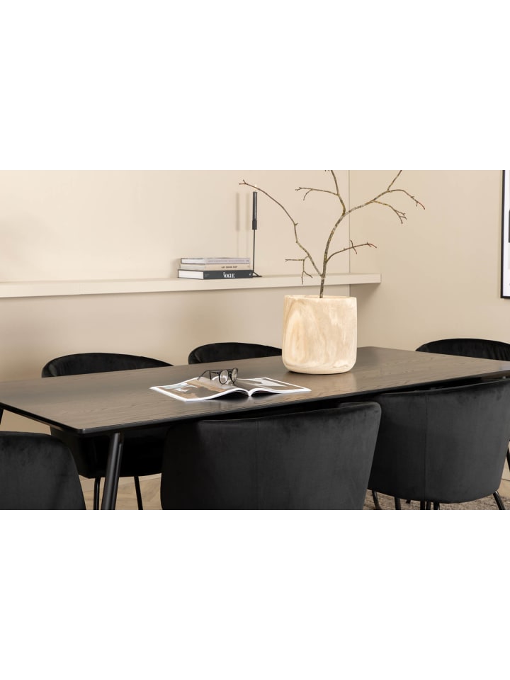 ebuy24 Essgruppe Pippi 1 (7-teilig) Schwarz 90 x 190 cm günstig kaufen onesize