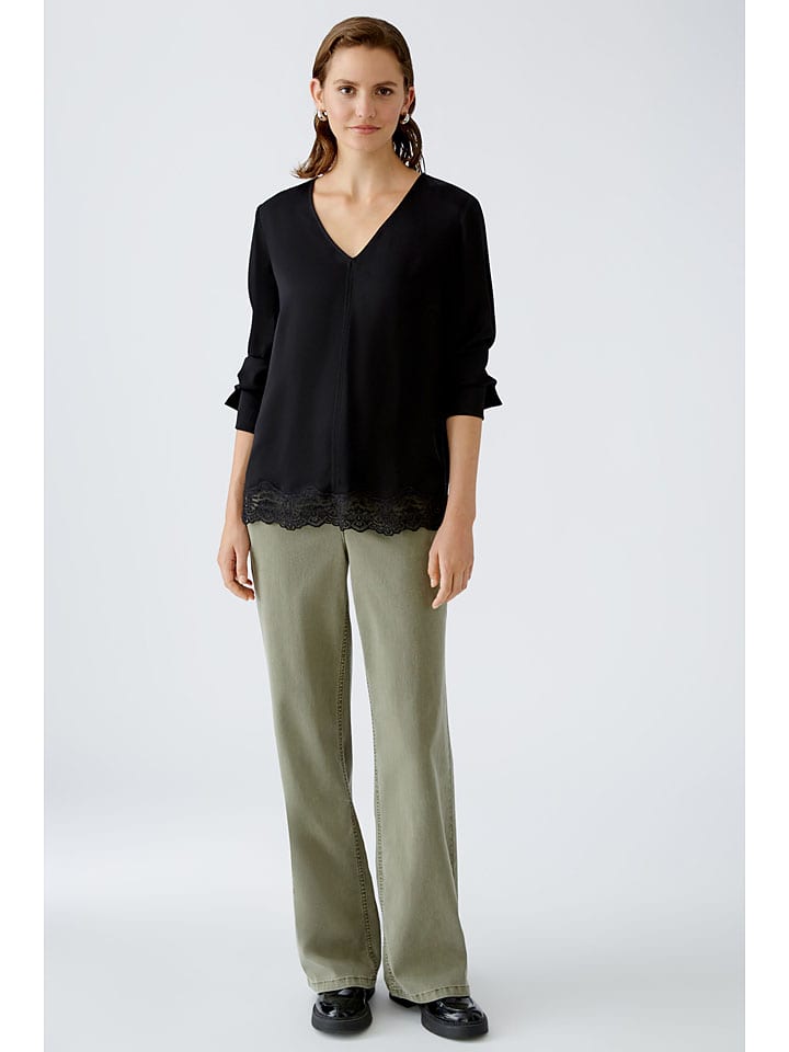 Oui Bluse in Schwarz günstig kaufen