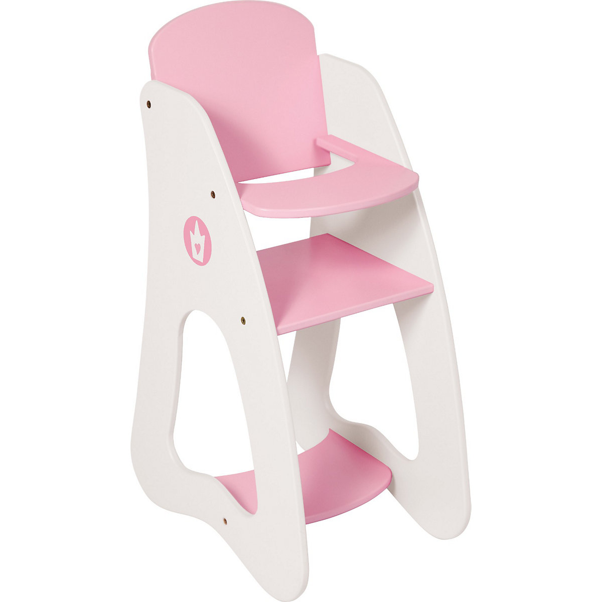 Puppenhochstuhl Krönchen, rosa