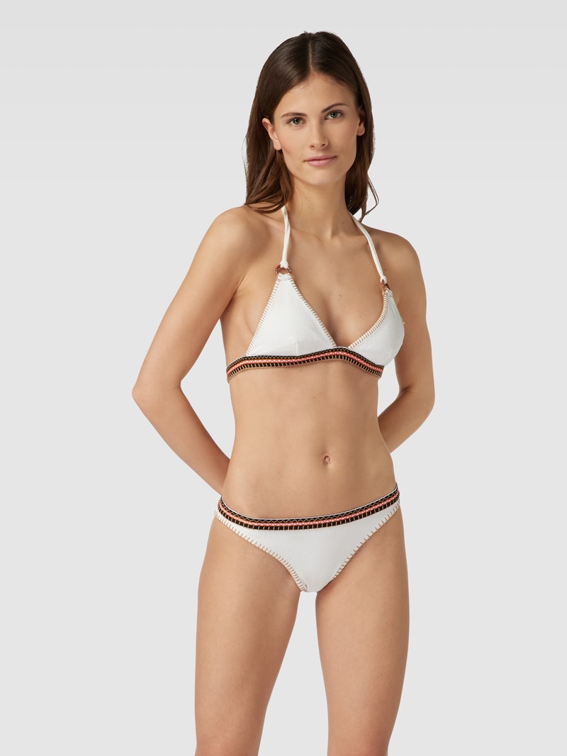 Bikini-Oberteil mit Schleifen-Detail Modell 'WAKO' in offwhite