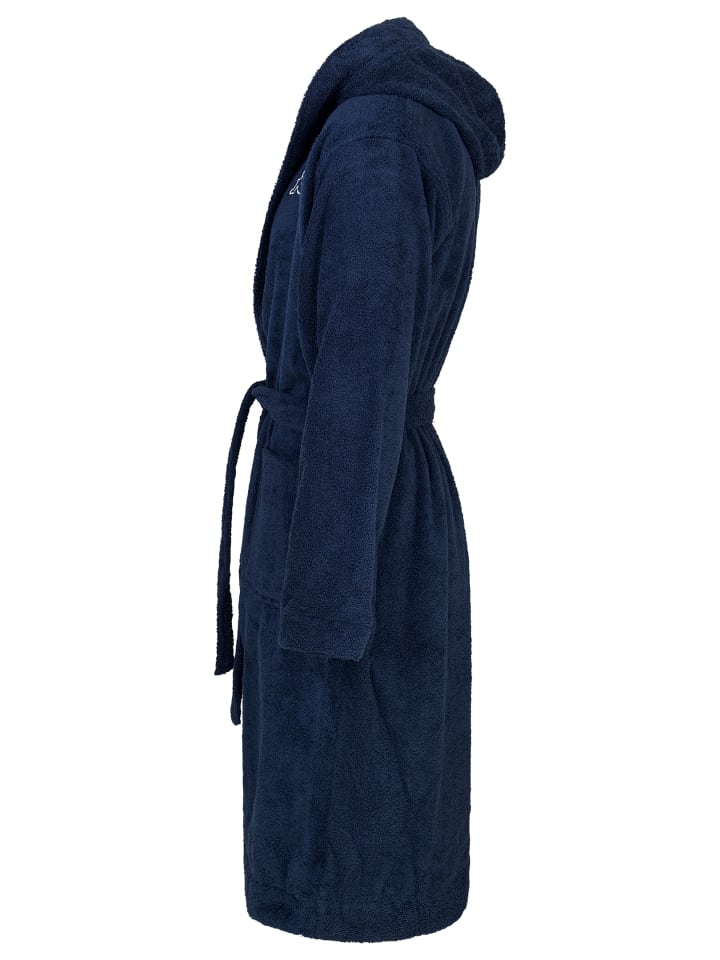 Kappa Bademantel Bathrobe Unisex in Blau günstig kaufen