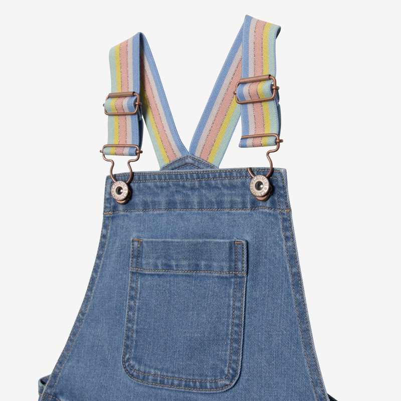 Salopette courte fille jean bleue Catimini