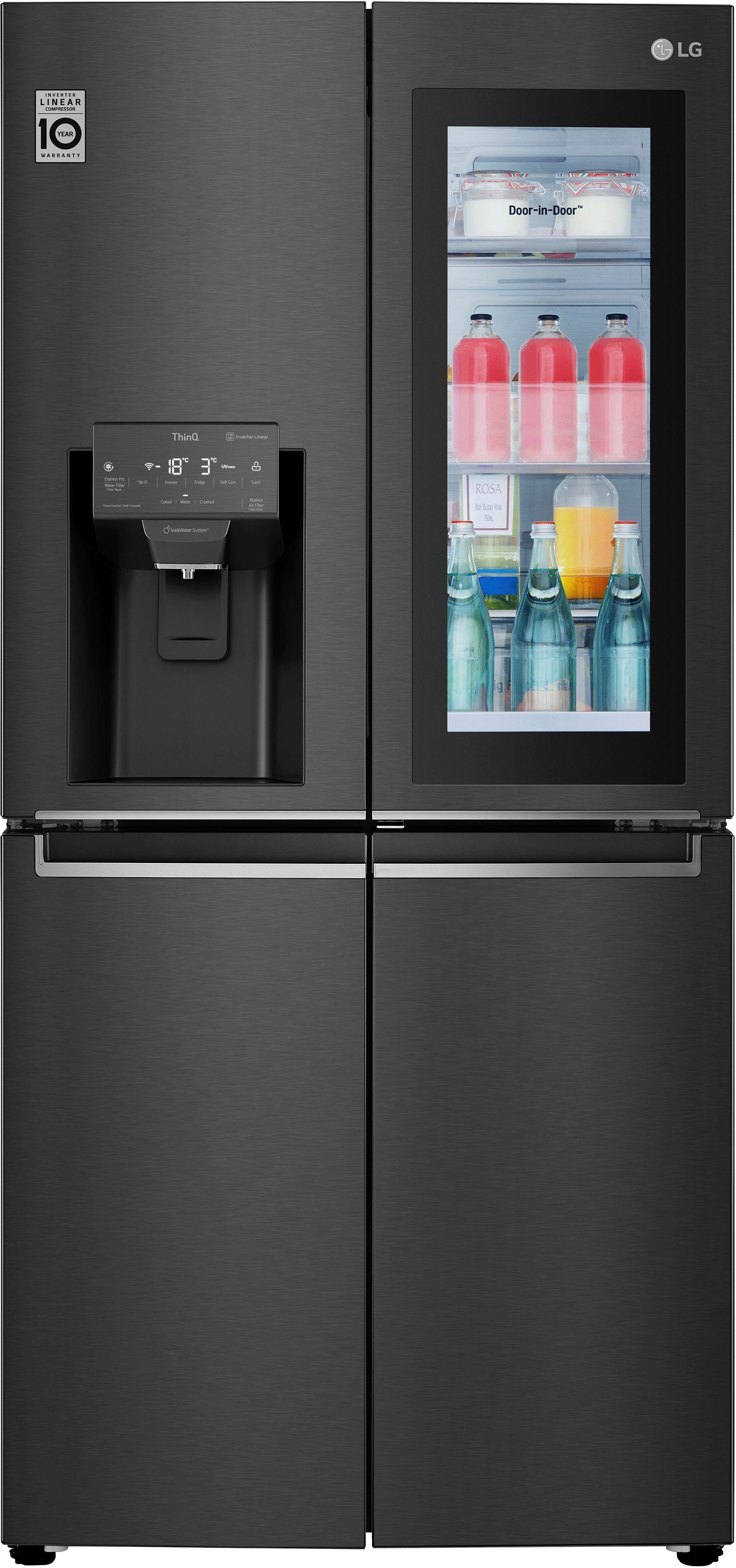 LG Multi Door GMX844MC6F, 178,7 cm hoch, 83,5 cm breit, InstaView™