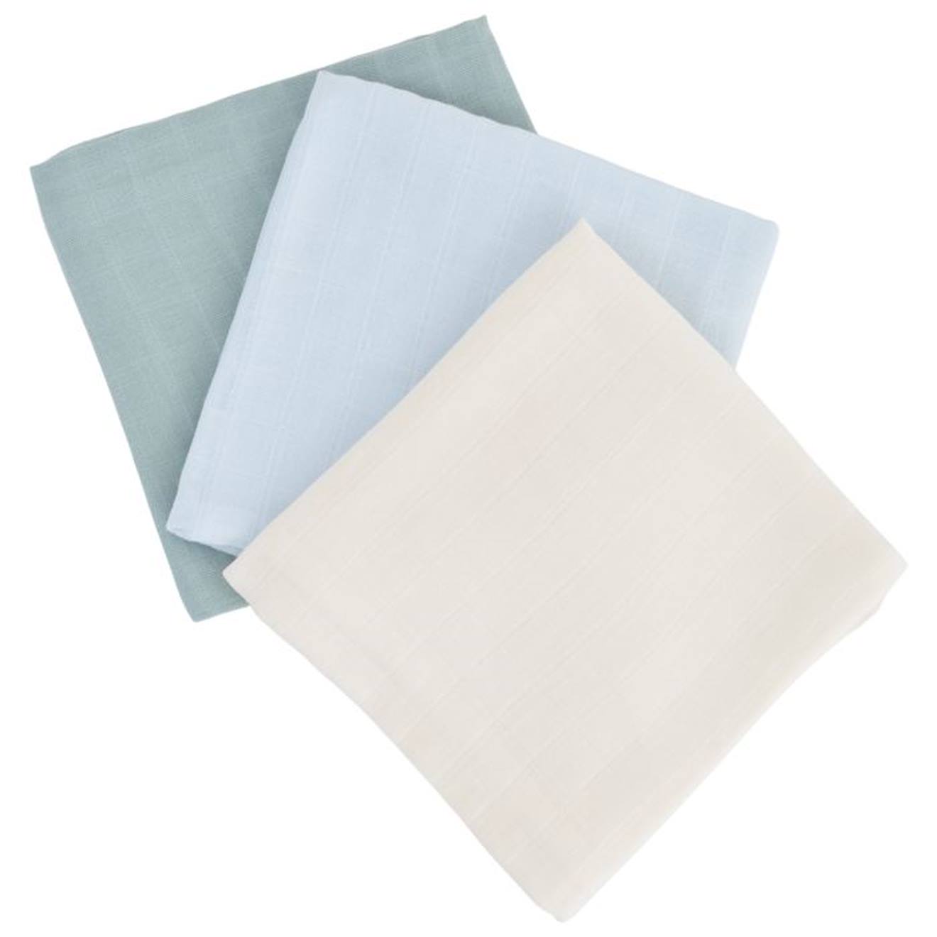 Lot de 3 langes en coton bio* Arc-en-ciel