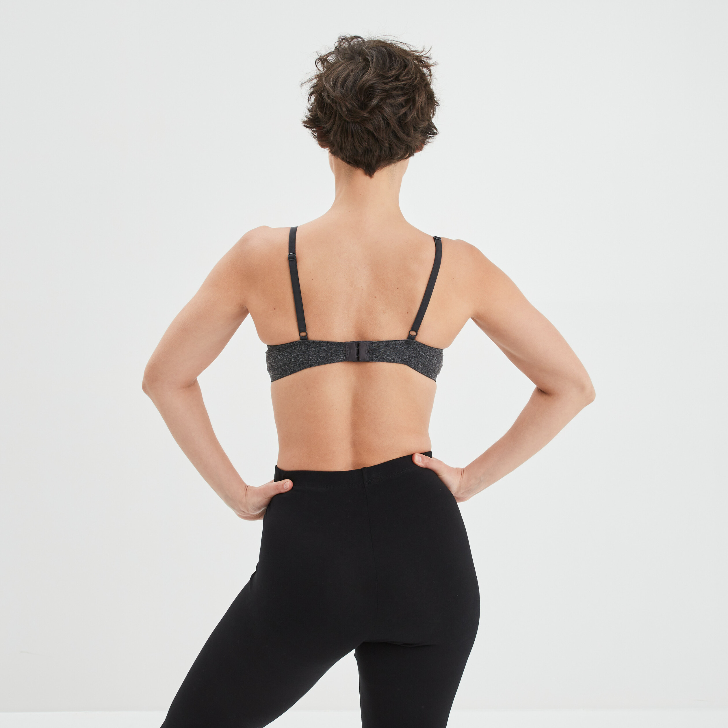 Soutien-gorge triangle microfibre gris femme | La Halle